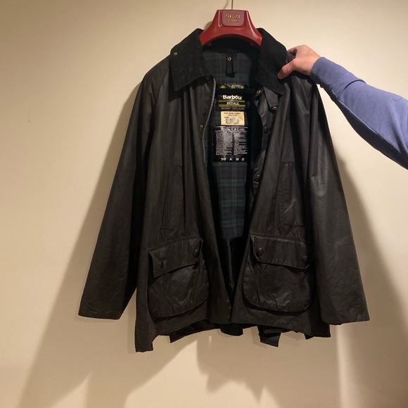 (New) Men’s Barbour Dark Brown Wax Jacket. Size 46